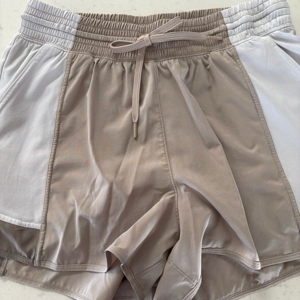 YPB Tan and White Women's Shorts
